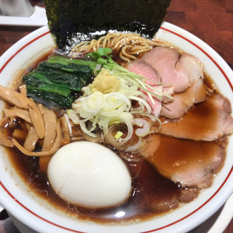 生姜醤油ラーメン全のせ(Miso Noodle Spot 角栄 （KAKU-A）)