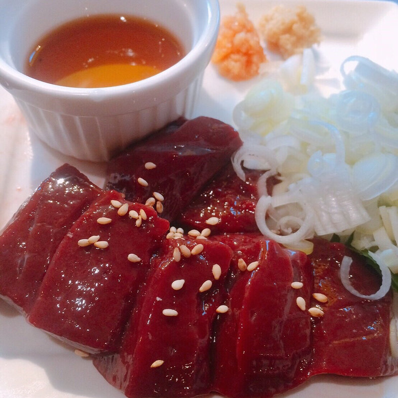 炙りレバー(チャコールスタンド ベンテン)