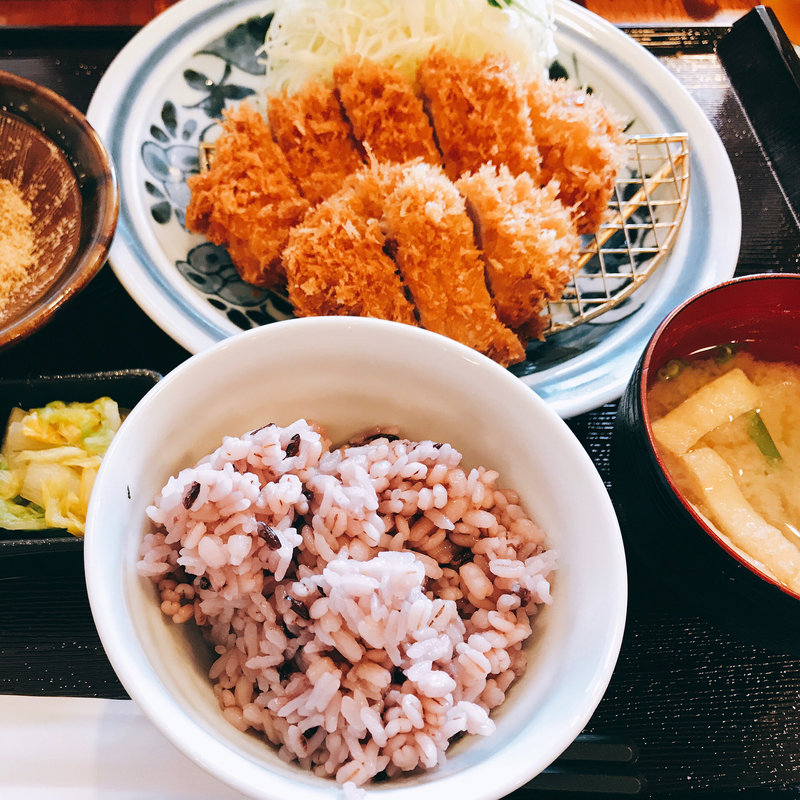 ロースとヒレかつ定食(とんかつ浜勝 イオン千葉ニュータウン店 )