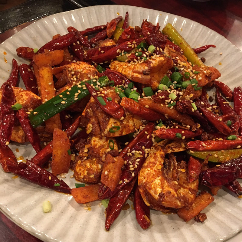 海老の炒め物 辛い(中国家庭料理 楊 2号店)