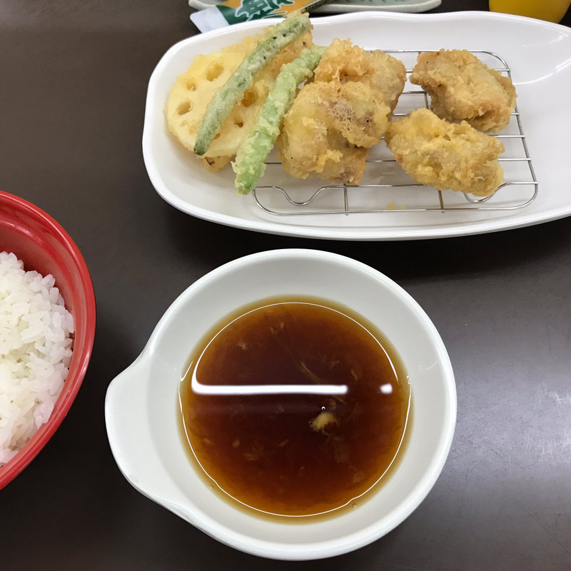 とり天定食(天ぷら さかえ)