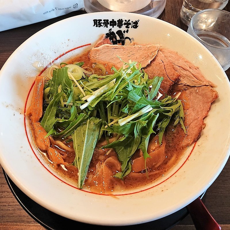 Wスープ(豚骨中華そば がんたれ)