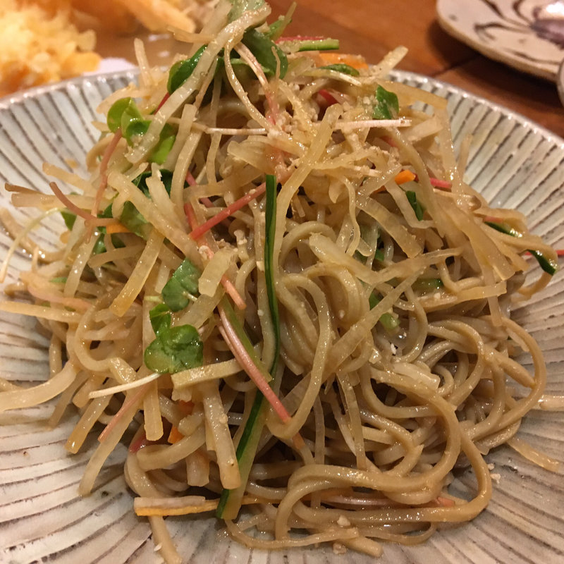 蕎麦サラダ(蕎麦 流石(さすが) 本店)