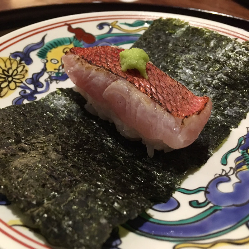 甘鯛炙り海苔巻き(徳うち山)