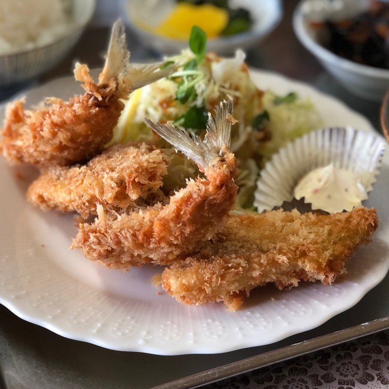 アジフライ定食(徳市 )