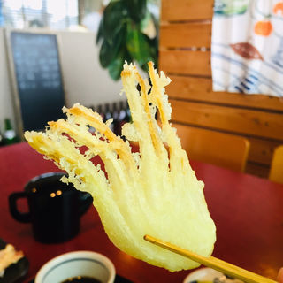 新玉ねぎの天ぷら(手打蕎麦　ばんしゃ )