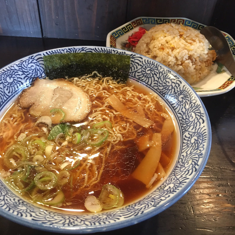 高山中華そばM+焼飯セット(鍛冶橋そば （かじばしそば）)