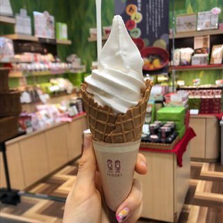 みるくソフトクリーム(お茶の井ヶ田 茶寮kikusui トレッサ横浜店)