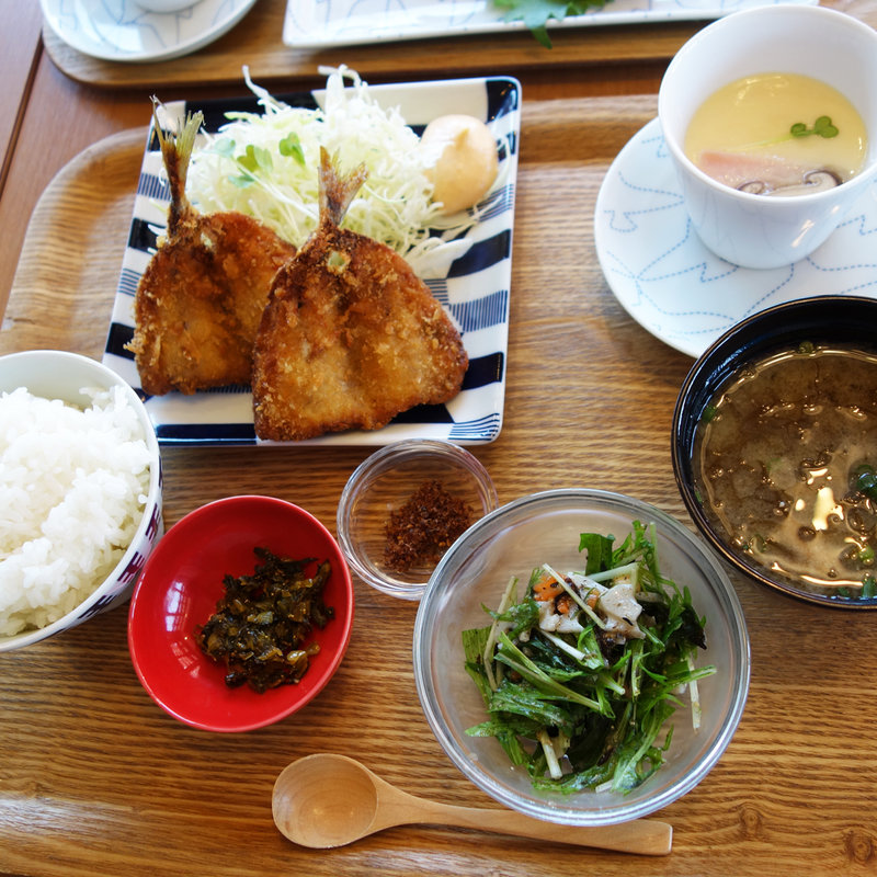 あじフライ定食(海食べのすすめ)