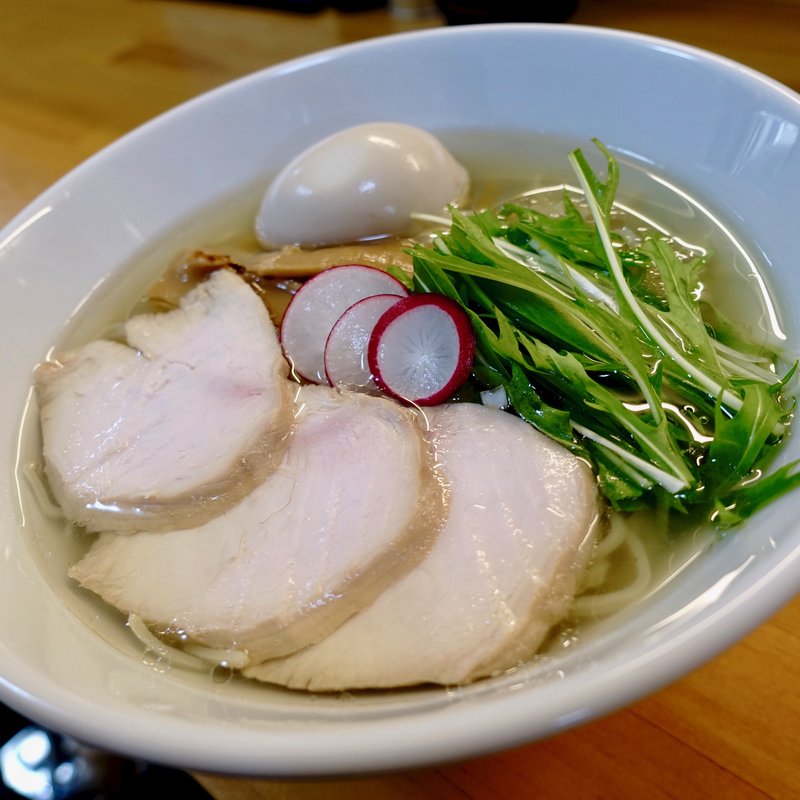 しおらぁめん+味付け玉子(岸里 らぁめん５)