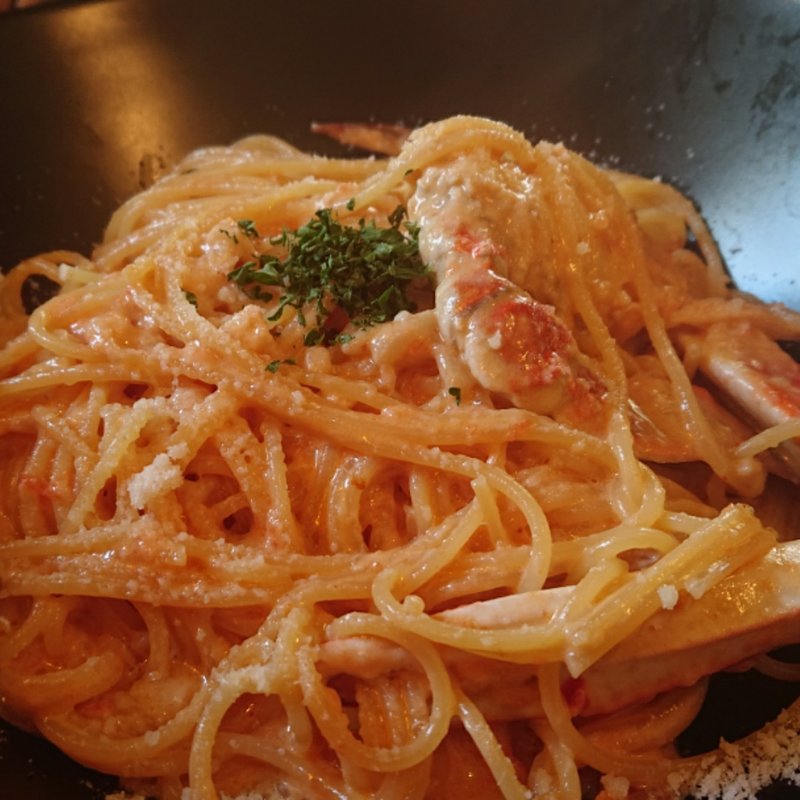 渡り蟹のトマトクリームパスタ(モンテ・ビアンコ )