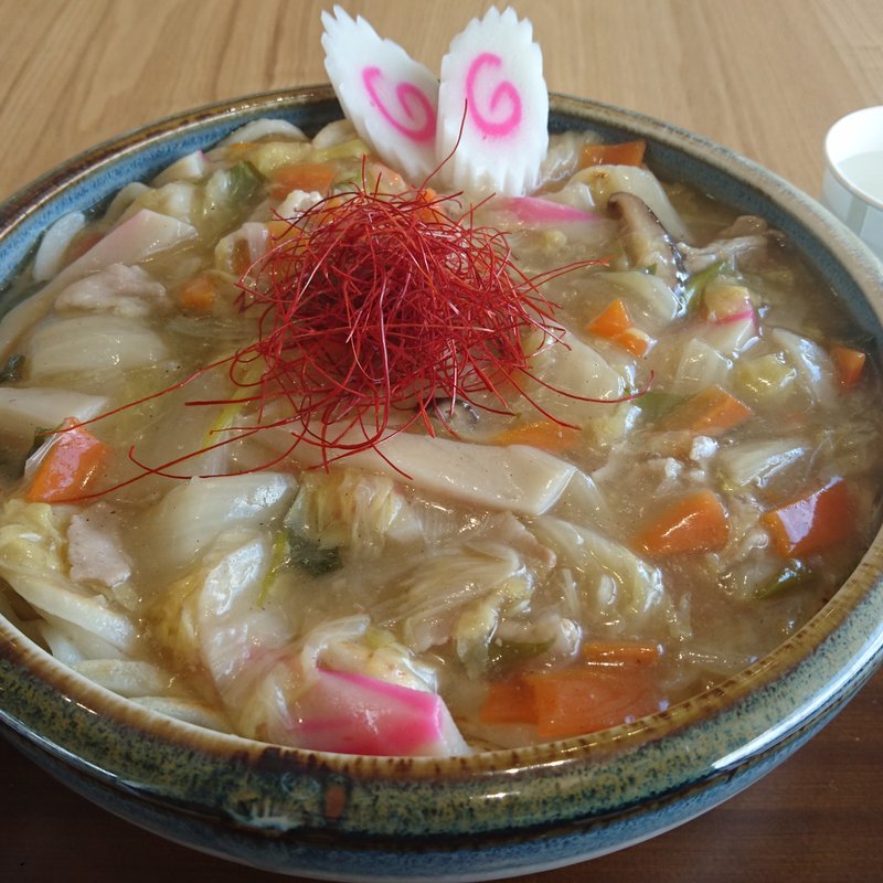ハゲ盛りあんかけ焼きうどん(かたしな食堂)