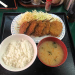 イワシフライ定食(とん平 丼池店)