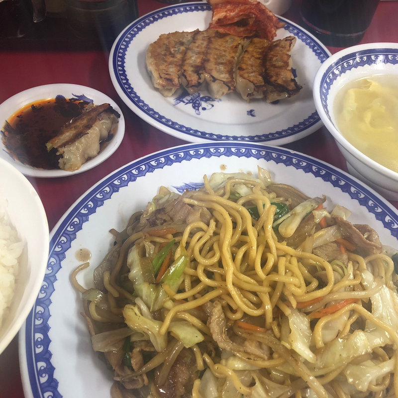 焼きそば餃子セット(宝蘭 )