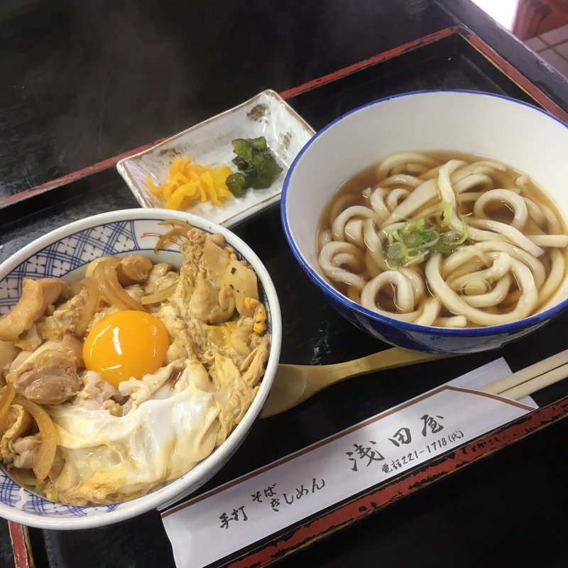 親子丼+ミニうどんセット(浅田屋)
