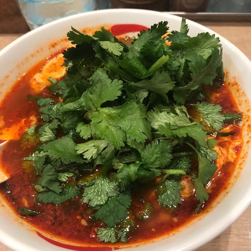 パクチー辛麺(辛麺屋一輪 渋谷店)