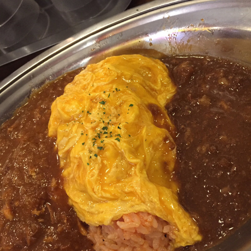 名物！オムハヤシ(ハヤシ屋中野荘)