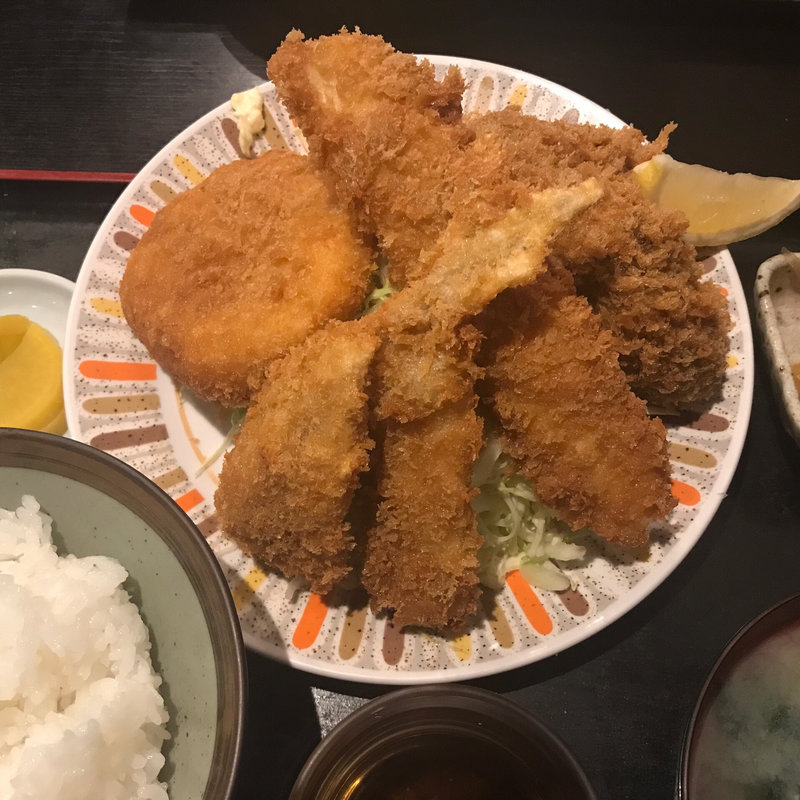 ミックスフライ(魚と肴 わぶ)