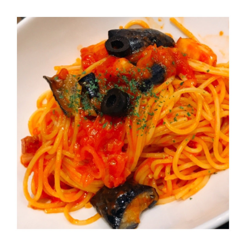 ナスとベーコンのトマトソースセット(タリーズコーヒー たまプラーザテラスリンクプラザ店)