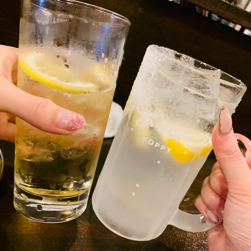 レモンサワー(もつ焼たつや)