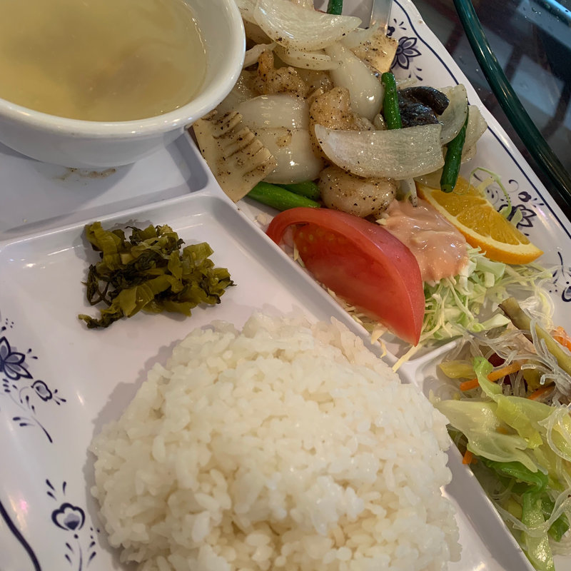 海老の黒胡椒炒め(中華楼 本店 （チュウカロウ）)