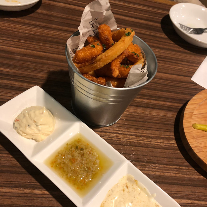 ソフトシュリンプのフライ(シーフード＆スペインバル アスール)