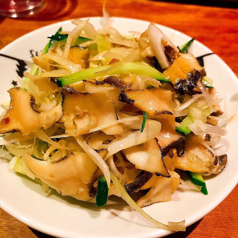 サザエネギ和え(中国料理 かおたん)