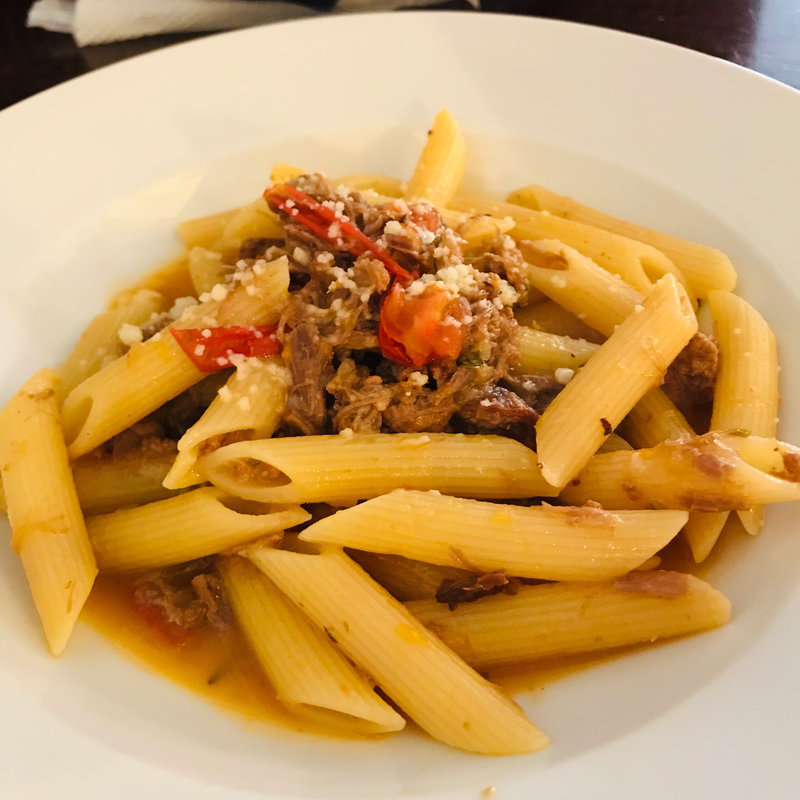 鴨とタンカンと白ワインのペンネ(Osteria Urara（オステリアウララ）)