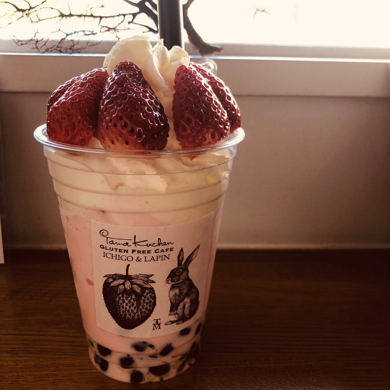 いちごみるくタピオカ(タマクーヘン グルテンフリーカフェ )
