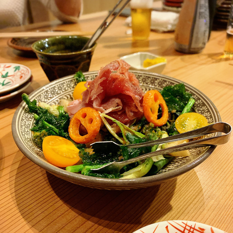 生ハムサラダ(鮨 おにかい)