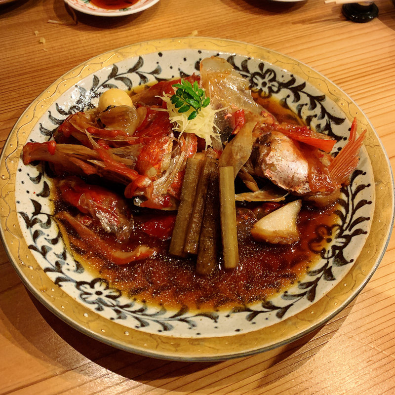 金目鯛カブト煮付け(鮨 おにかい)