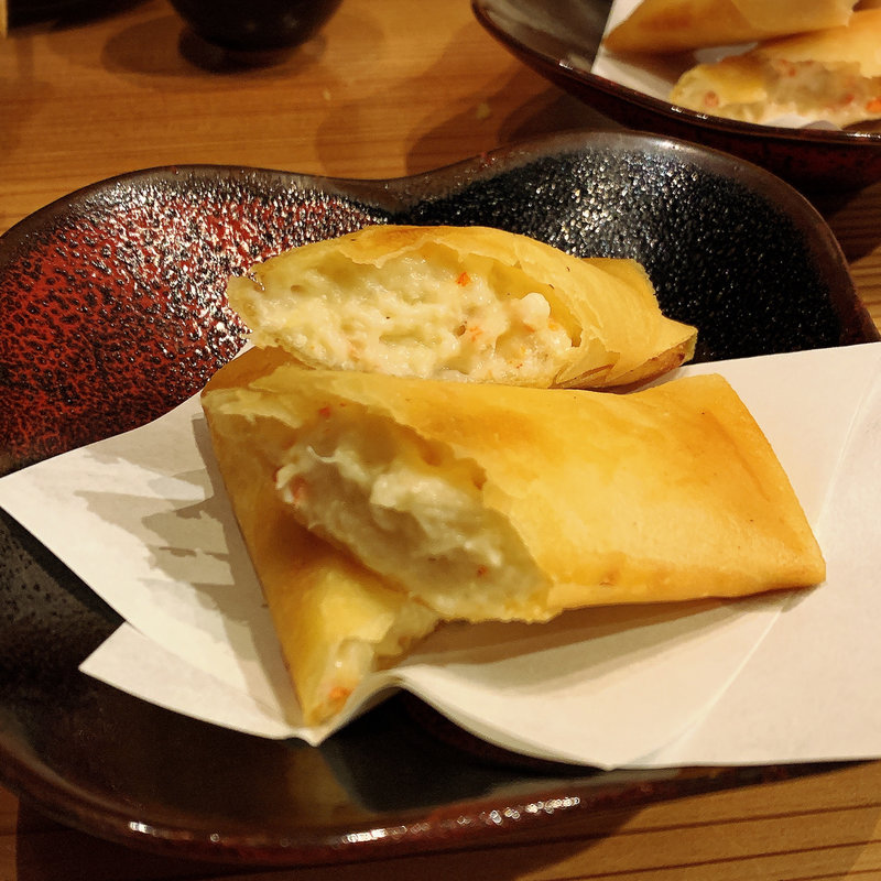 カニクリーム春巻き(鮨 おにかい)