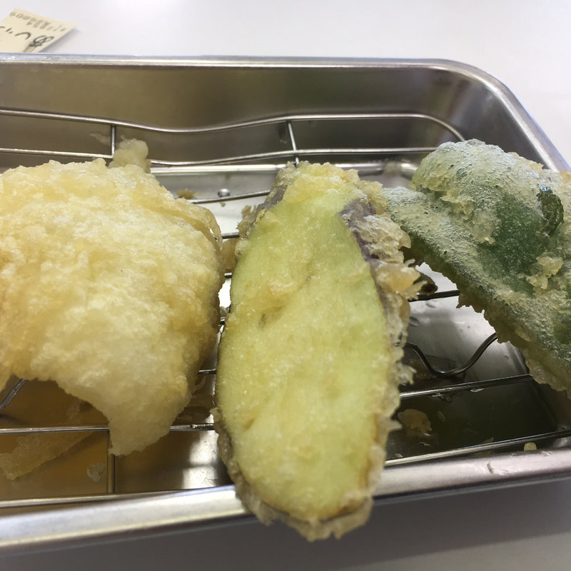 あじわい定食（ナスとピーマンとイカ）(天麩羅処ひらお 早良店)