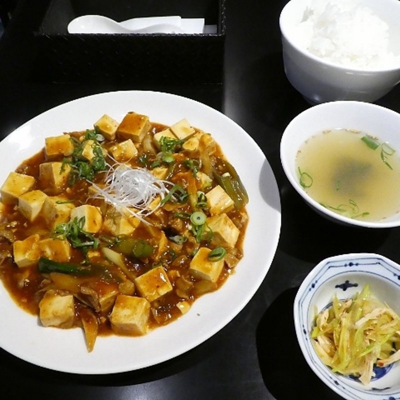 旨辛麻婆セット(石鍋料理 健)