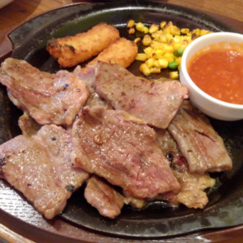 てんこ盛りステーキ(ガスト 新橋店 )