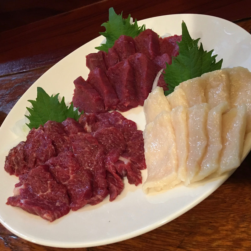 馬肉3種盛り(馬いもの きふく )