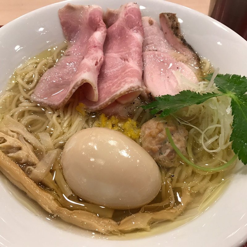 イリコそば(麦と麺助 新梅田中津店)