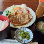上州麦豚・生姜焼き定食(リバートピア吉岡 )