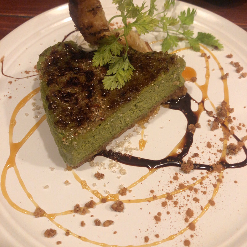 抹茶のチーズケーキ(ミカンバコ )