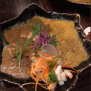 3種あいがけ(バガワーン・カレー)