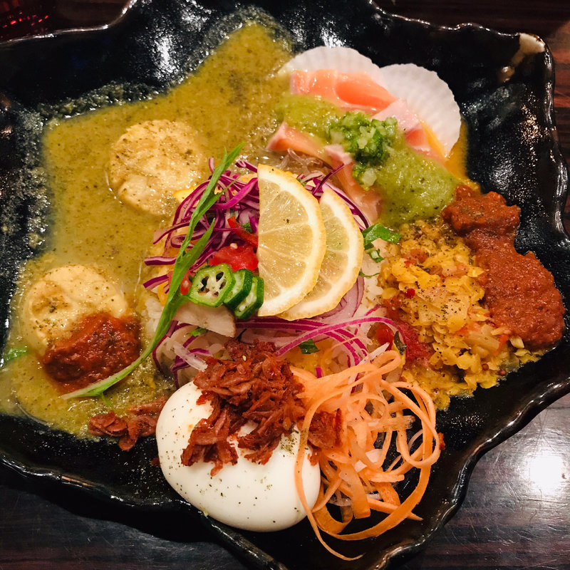 2種あいがけ(バガワーン・カレー)