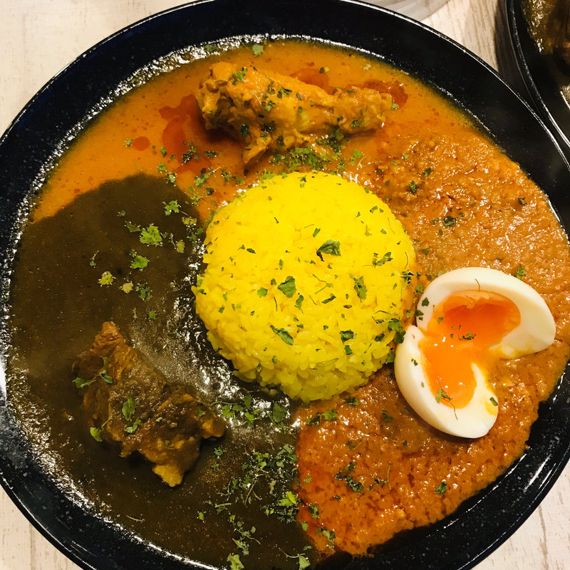 3週間あいがけ(cafe 黒岩伽哩)