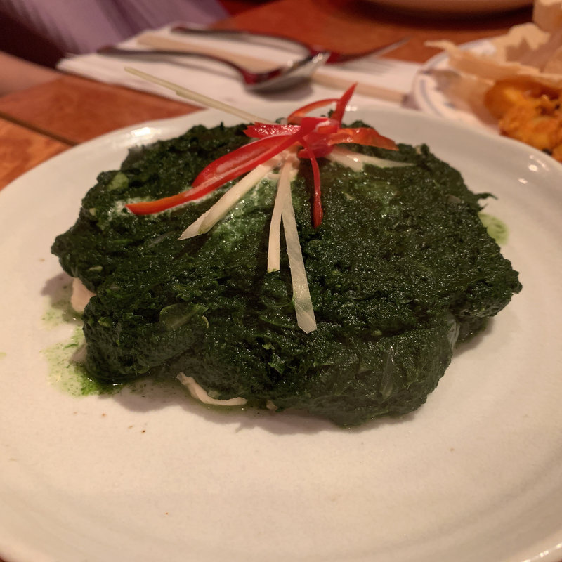 豆腐とほうれん草(クンビラ )