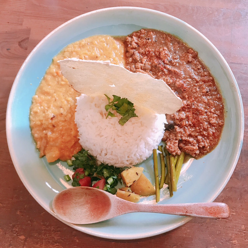 重ね2種(Curry&Spice 青い鳥)