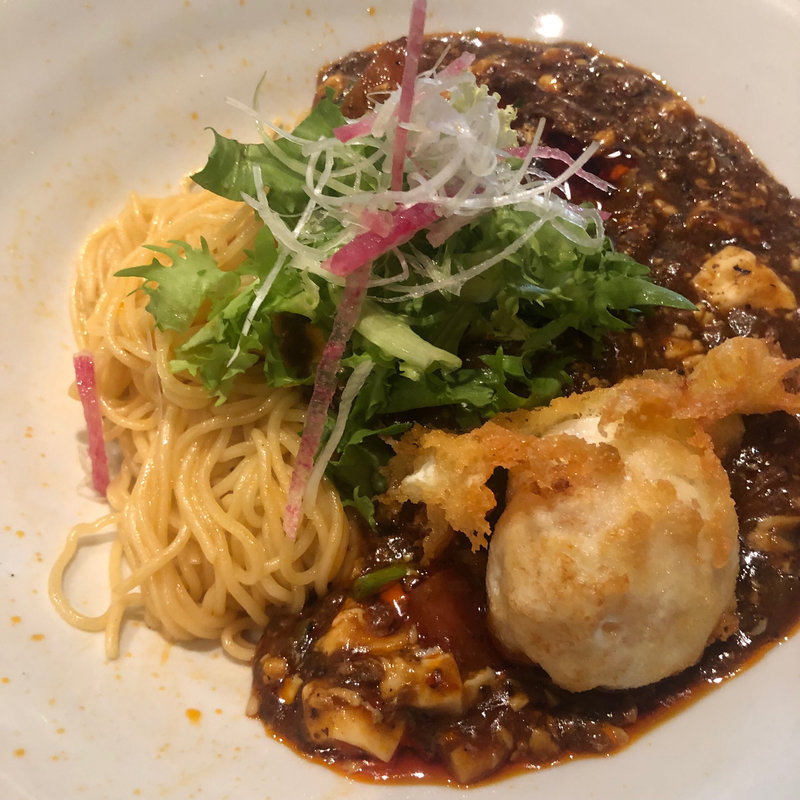 咖喱麻婆あえ麺(新潟三宝亭 東京ラボ中目黒店)