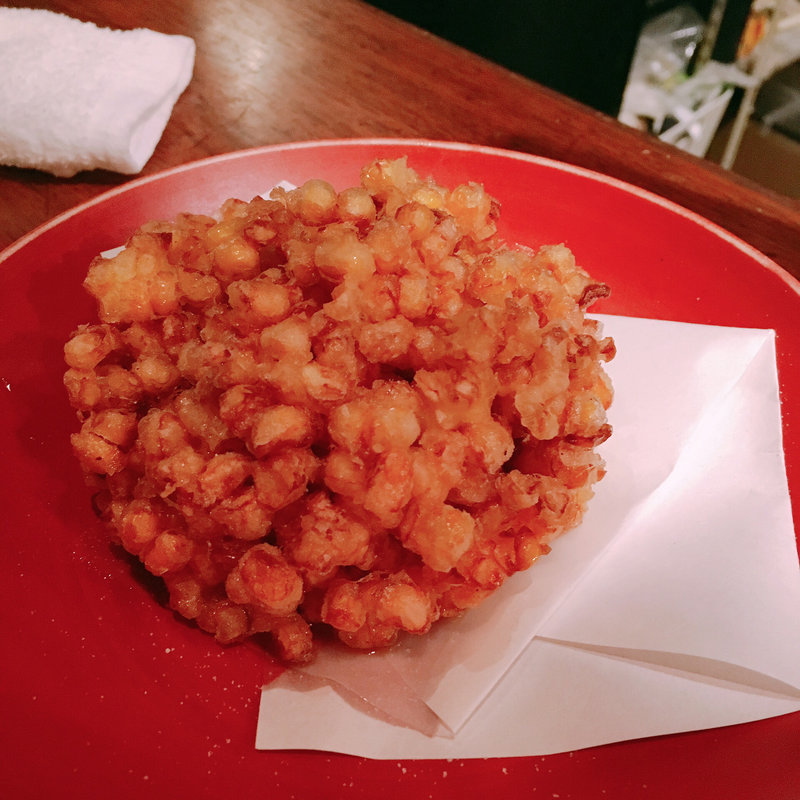 とうもろこしのかき揚げ(九わ萬)