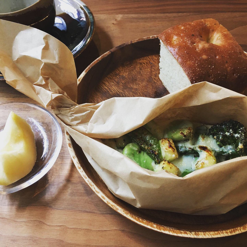 モーニング  タルティーヌセット(ぱんや 紺青)