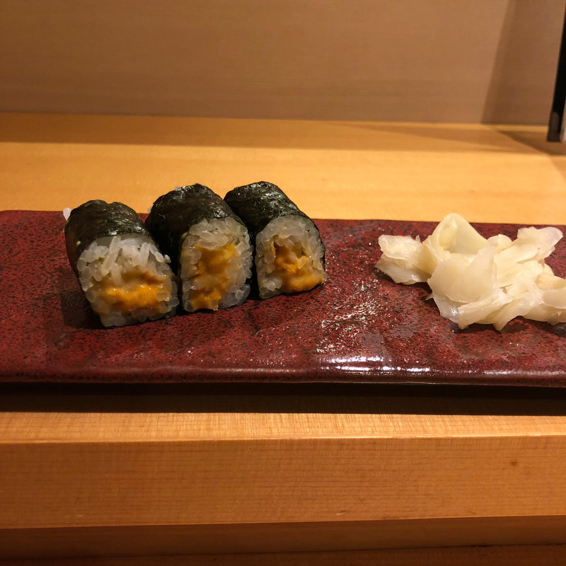 うにの軍艦巻き(すし 堺)