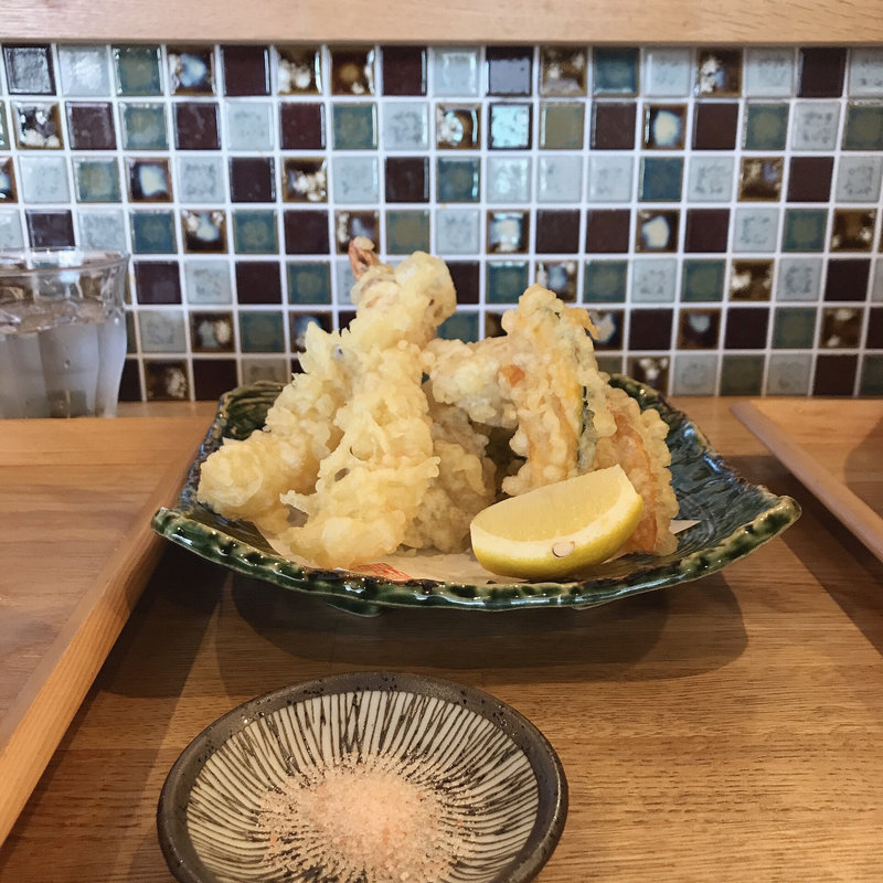 海老と春野菜の盛り合わせ(うどんとお酒 土麦)