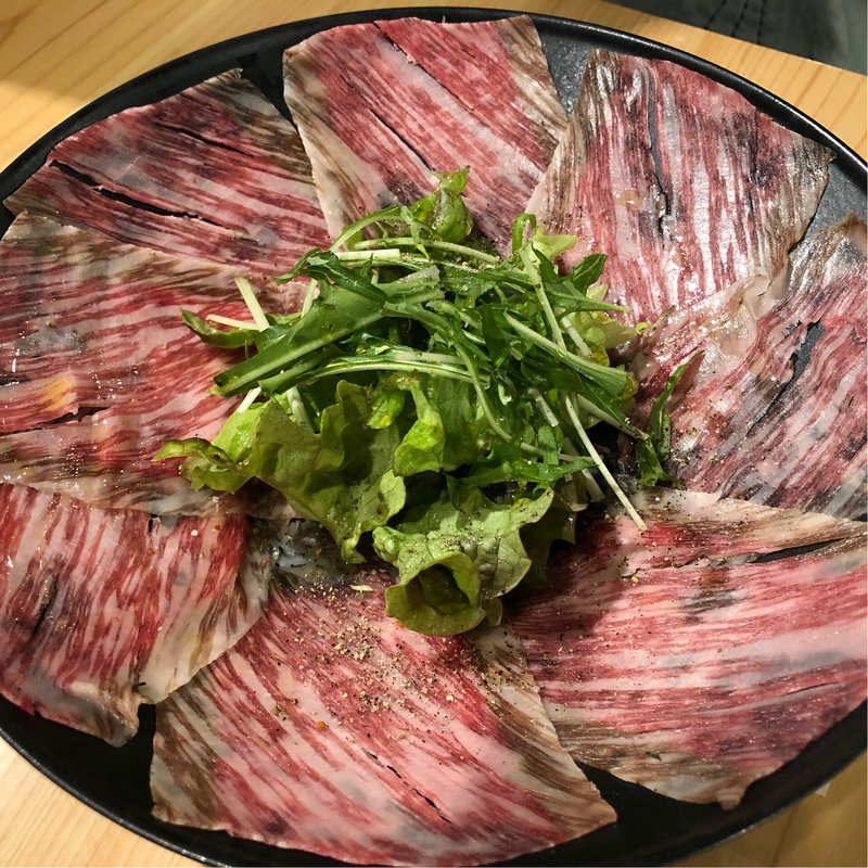 霜降り牛サーロインの生ハム(日本酒専門店 人形町 ぽんしゅ家)